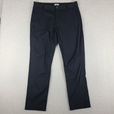 REI Coop Pants Mens 36x32 Black Regular Fit Performance Tech Golf Chino 