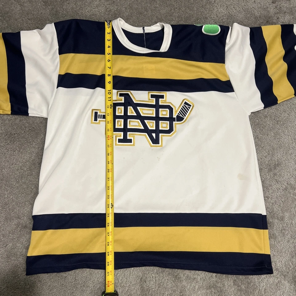 Camiseta deportiva de hockey vintage de los 90 College CCM Notre Dame para hombre talla L/XL Foto 4 de 4