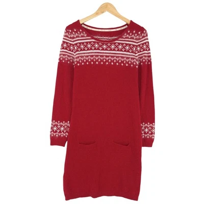 Vintage Nordic Pullover Norwegen Fair Isle Lang Damen En0 Größe XS - Bild 1 von 4