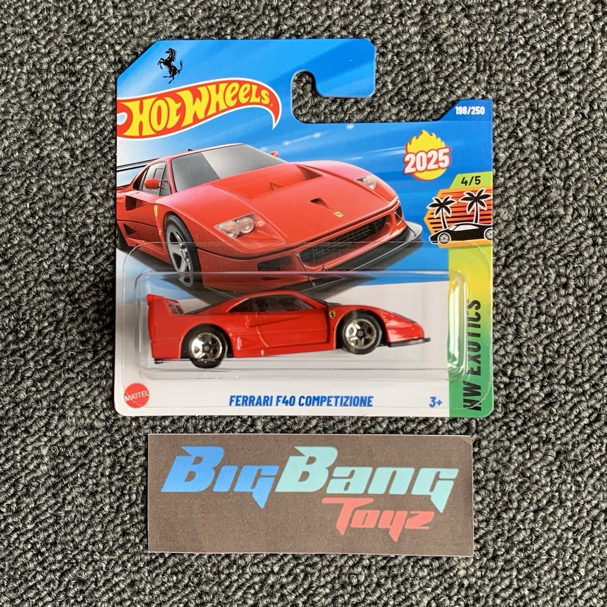 Hot Wheels Ferrari F40 Competizione Red #198 Mainline 2025