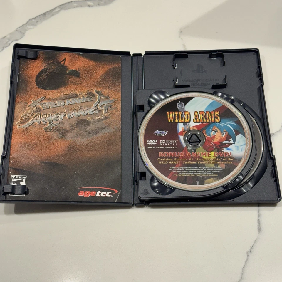 Wild Arms: Alter Code F (PlayStation 2 PS2, 2005) VGC Disc Complete CIB Manual - Image 3 of 4