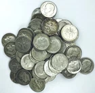 MIXED DATE ROOSEVELT DIMES LOT! 55 TOTAL COINS! OUTSTANDING FIND! NR #P2121