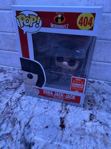 Funko Pop! 404 Disney Pixar Incredibles 2 EDNA JACK-JACK 2018 Summer Convention