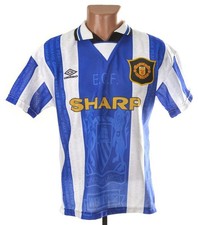MANCHESTER UNITED 1994/1996 THIRD FOOTBALL SHIRT UMBRO XL BOYS