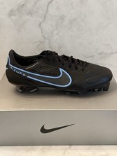 Nike Tiempo Legend 9 Elite FG Soccer Cleats Black Blue CZ8482-004 Men s Size 9