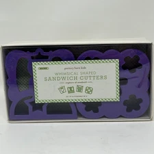 Pottery Barn Kids Whimsical Sandwich Cutters Set of 4 Lunch Punch BPA Free NEW
