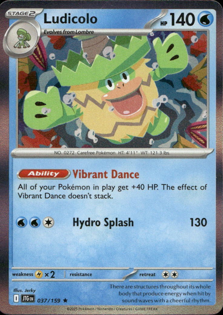 Ludicolo 037/159 SV09 Journey Together R NM English Pokémon