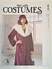 McCalls Costumes Historical Coat Hat M8190 SIze A5 6 8 10 12 14 UNCUT