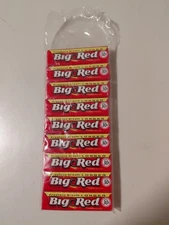 Vintage Big Red 1980’s Wrigley Chewing Gum NOS Open Package 9 Packs 5 Sticks Ea