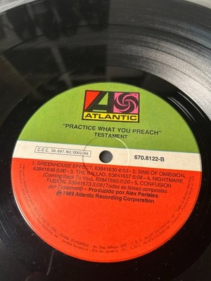 激レア TESTAMENT PRACTICE WHAT YOU〜 レコード LP Practice What You Preach Vinyl - Testament (Signed Vinyl)