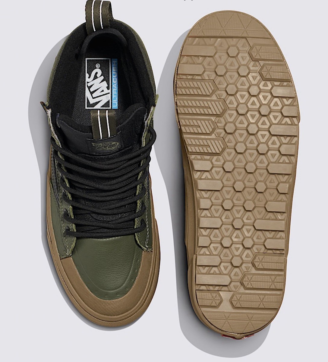 Size 9 - Vans Sk8- Waterproof MTE High Grape Leaf Green for sale