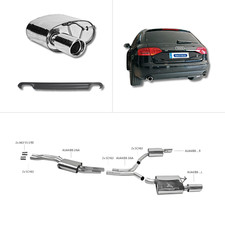 Bastuck Komplettanlage - 08+ Audi A4/ A5 B8 6-Zylinder Turbo/ 8-Zylinder V8