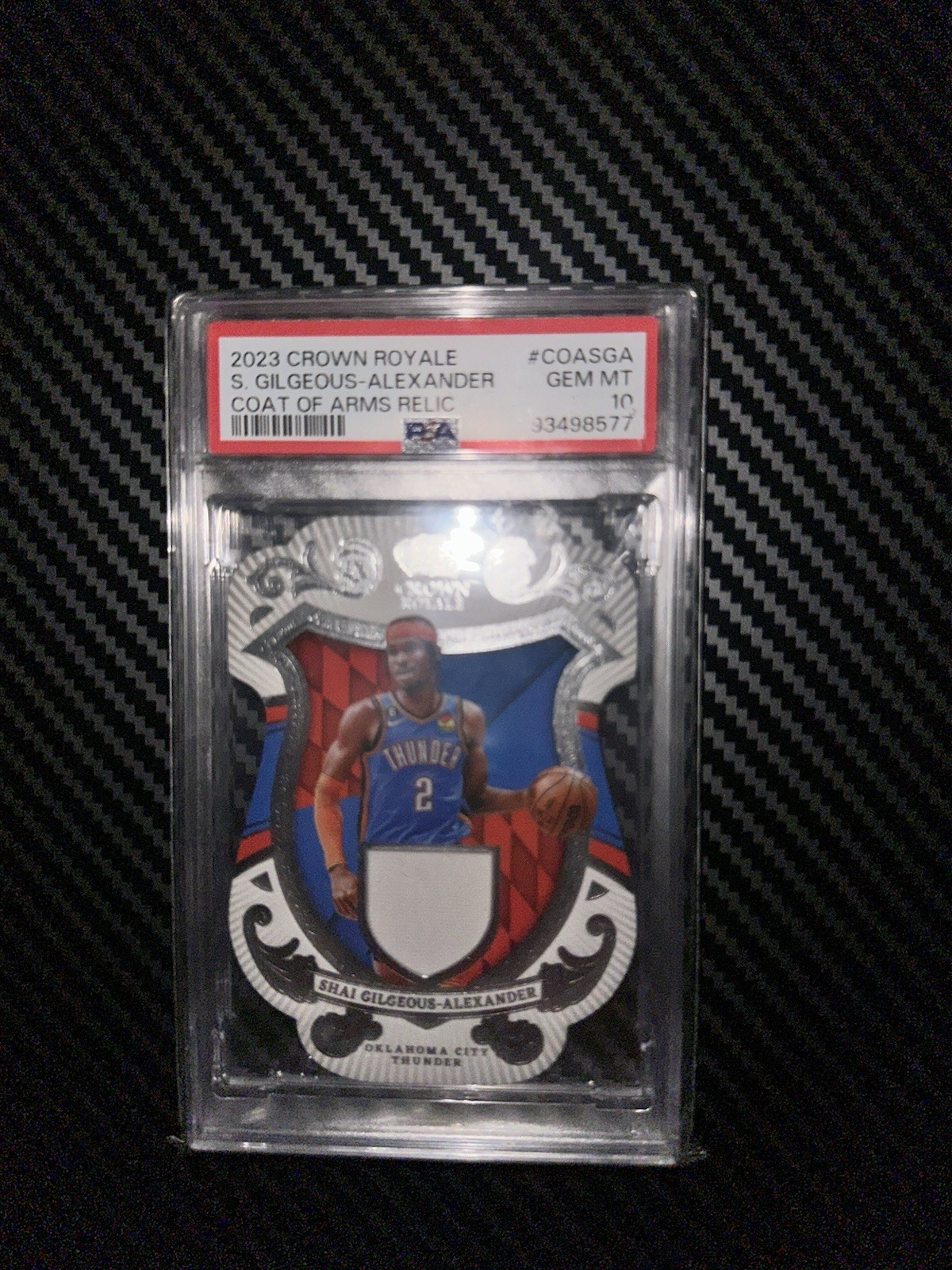 Sga Crown Rookie 2023-24 Panini Crown Royale-Coat of Arms Shai Gilgeous-Alexander #COA ...