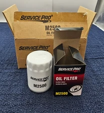 (QTY 6) Service Pro M2500 Engine Oil Filter Fits ACDelco PF63 Ecogard X2500