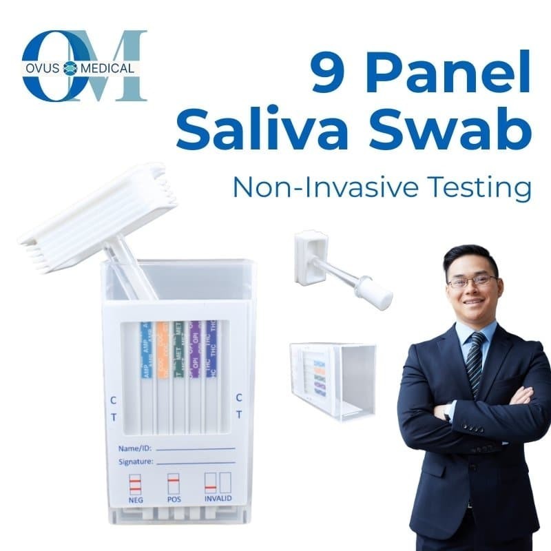 9 Panel Saliva Drug Test(PK/200) – Oral Swabs - Ovus Medical - FAST SHIPPING