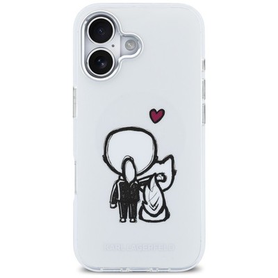 Karl Lagerfeld iPhone 17 Hülle Case Cover Magsafe Karl & Choupette Back