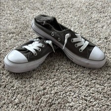 NWOB Women  s Converse Gray and White All Star Sneakers Size 5 womens