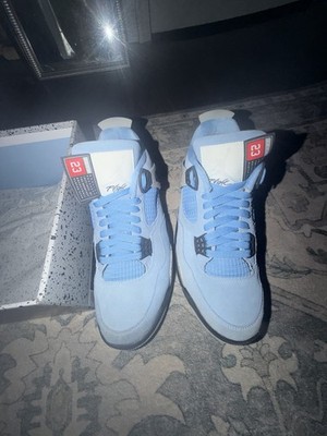 Air Jordan 4 Retro University Blue Size 10 UNC Worn Twice Original Box