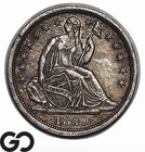 1840 Seated Liberty Half Dime, No Drapery, Nicely Struck Choice AU++