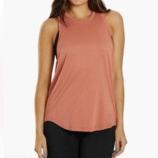 Varley Dacey Longline Tank Top Mauve Rose S/M Stretch Athleisure Active Lounge