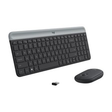 Logitech MK470 Slim Wireless Keyboard and Mouse Combo - Modern Compact Layout, U