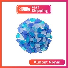 Keedolla 15 Oz Sea Glass Decor Tumbled Frosted Seaglass Pieces for DIY Crafts, B