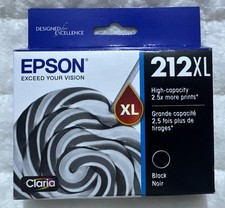 Epson 212XL Black Ink Cartridge T212XL120 Exp 6/2026 Or Later Sealed Retail Box