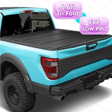 6.6ft Hard Tri-Fold Low-pro Tonneau Cover for 19-25 Chevy Silverado Sierra 1500