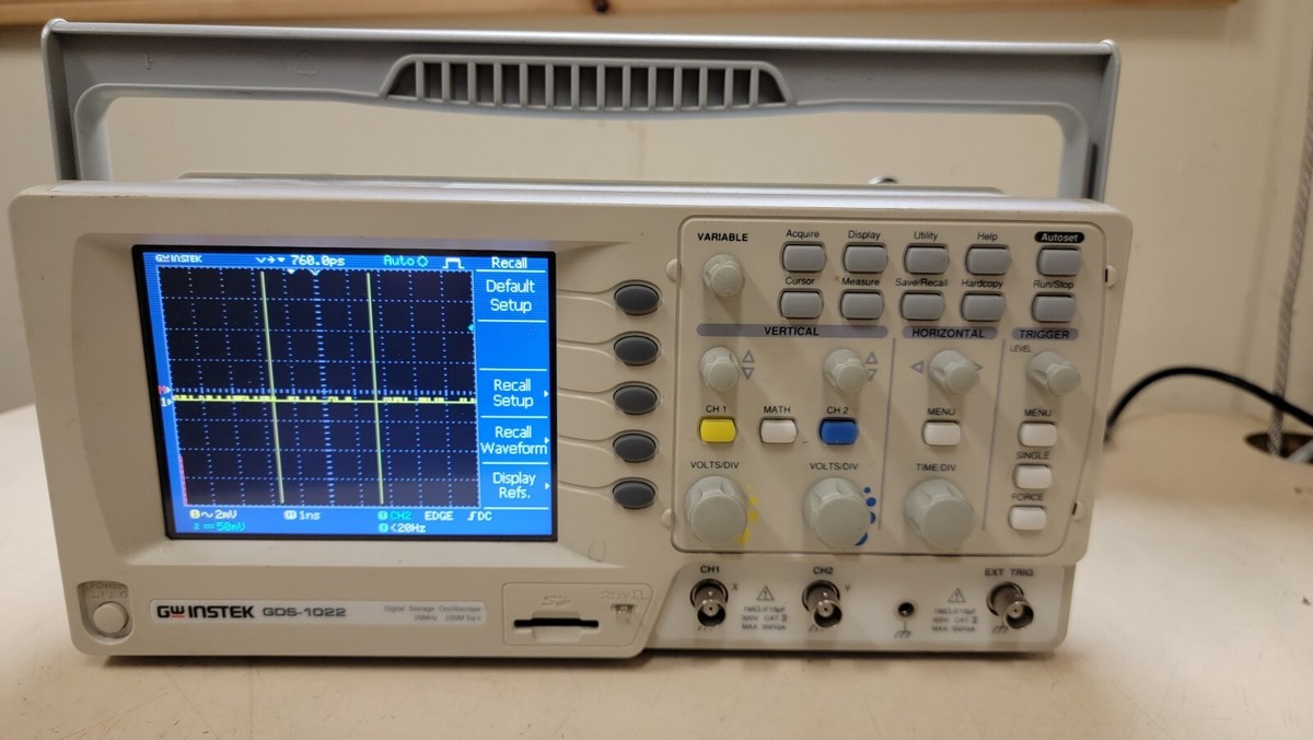 GwInstek 25MHz Digital Storage Oscilloscope GDS-1022 | eBay