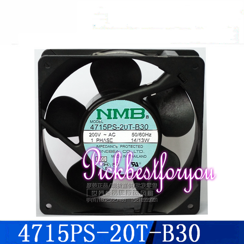 NMB 4715PS20TB30 AC Cooling fan AC200V 14/13W 120*120*38MM 2pin 