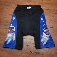 Youth 2XL Cycling Shorts Compression Padded Blue Space Weimostar