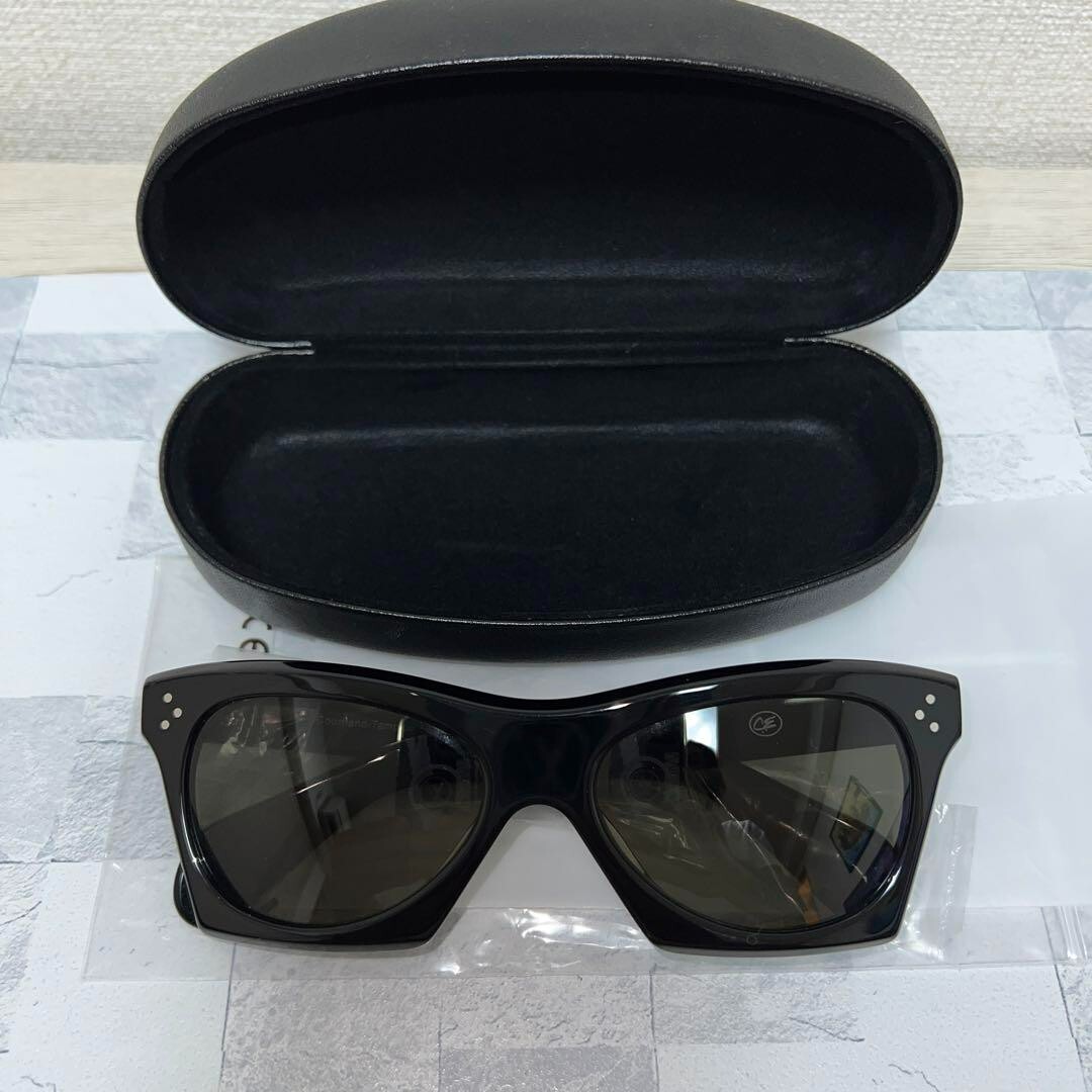 C/E Tampico Sunglasses Black - 50s Style Italian Acetate Frame 