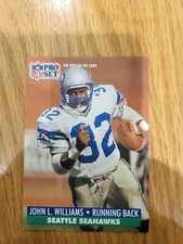 1991 Pro Set Football Card #304 John L. Williams
