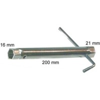 ZüNdkerzenschlüSsel JMP 200Mm SchlüSselweite 16/21 Mit Abgewinkeltem Knebel