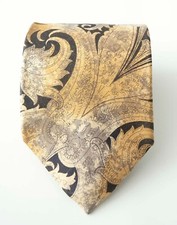 Hugo Boss Tie 100 Silk Made in Italy Gold Baroque Vintage  DG0906p
