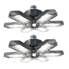 2Pack LED Garage Light 900W 9900000LM Deforma...