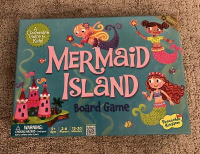 Mermaid Island Board Game By Peaceable Kingdom