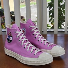 Converse Men's Chuck 70 Hi Logo Play 168097C Peony Pink / Egret Size 10.5