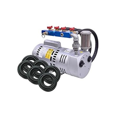 EasyPro PA75WLD Deluxe Rotary Vane Pond Aeration System 3/4 HP Compressor