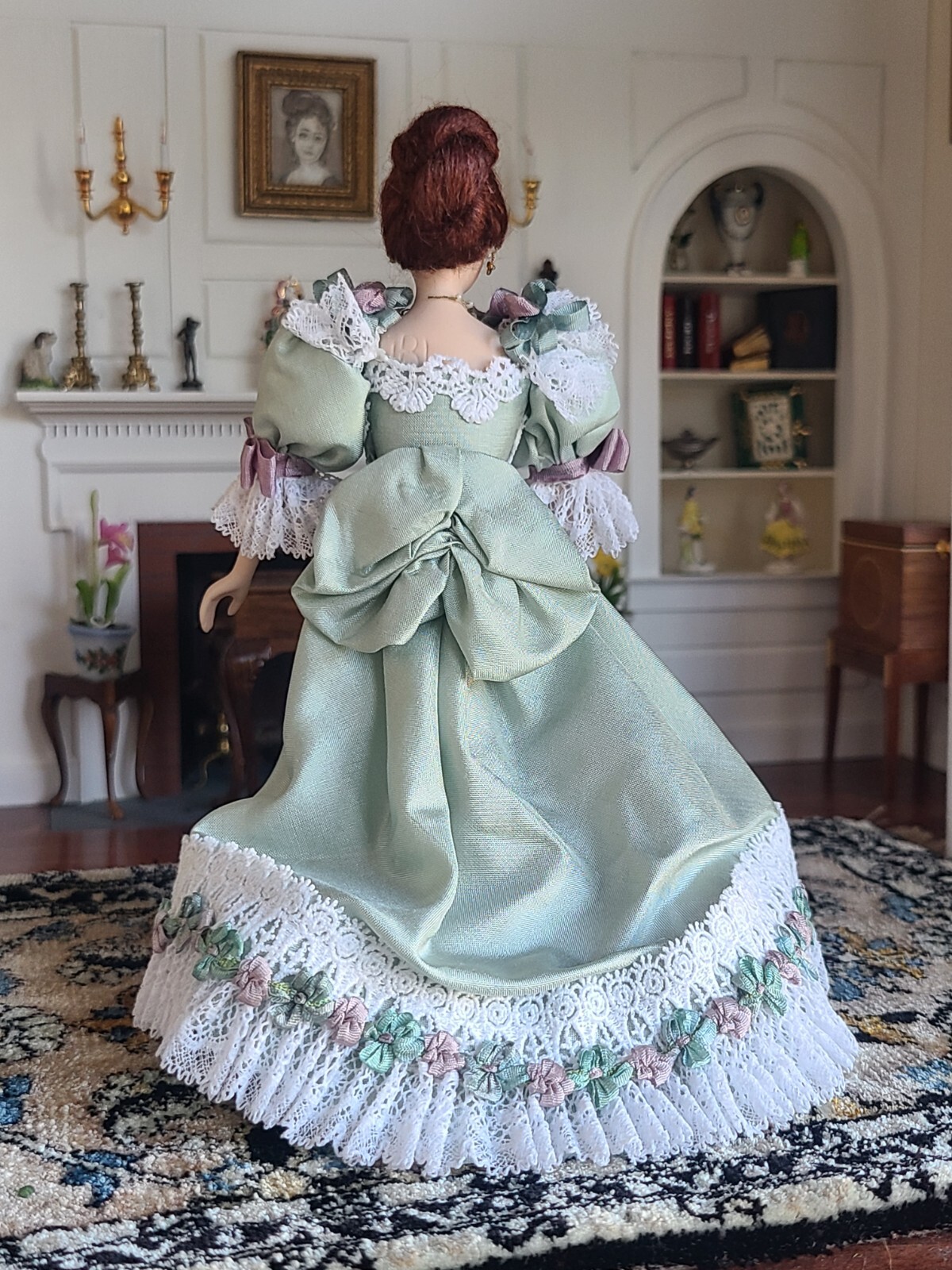 Dollhouse Miniature Artisan Joann Roberts? Porcelain Lady Doll 112 eBay