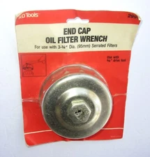 K-D TOOLS OIL FILTER WRENCH END CAP # 2991 NOS SEALED VINTAGE MADE IN USA