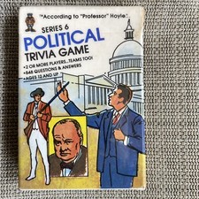Vintage Hoyle Pocket Trivia Card Game Series 6 Political Trivia Card Game