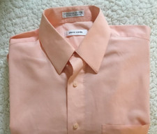 PIERRE CARDIN Men's Classic Dress Shirt Long Sleeve Button Down Coral 15 -15.5