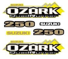 Suzuki Ozark Lt-f 250 Oem Atv Tank Decal Sticker Emblem King Quad Quadrunner Lta