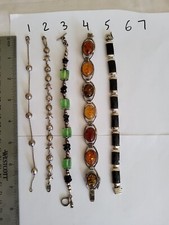 . 925 Sterling Silver Bracelet 7" Choice 