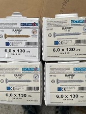 High Performance wood screws 6mm X 130mm box of 400pcs clearance Yellow Plated