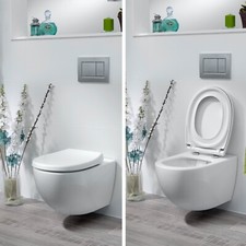 BEMIS  Toilet Seat Click & Clean Silent White Soft Close Top Fix with Take Off