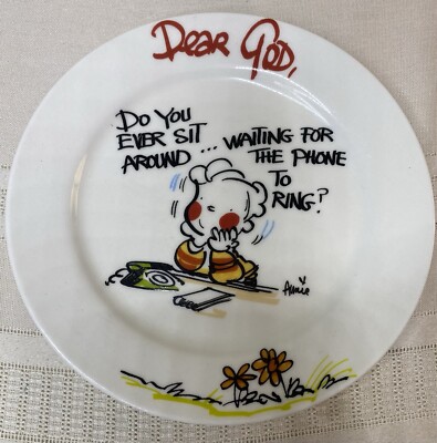 Royal Norfolk Plate Dear God Do You Ever Sit Around Wait For The Phone To Ring