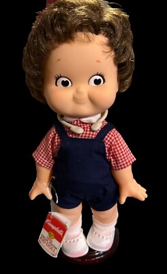 Vintage CAMPBELL'S SUPPE ''Campbell's Kid'' Sonderedition Puppe 10'' groß (1988)