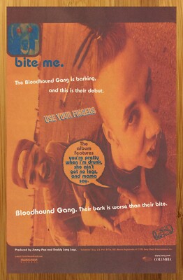 1995 The Bloodhound Gang Vintage Print Ad/Poster Album CD LP 90s Music Promo Art